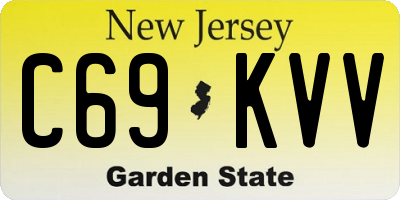 NJ license plate C69KVV