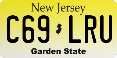 NJ license plate C69LRU