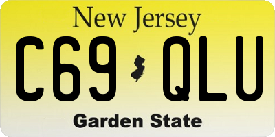 NJ license plate C69QLU