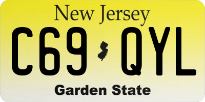NJ license plate C69QYL