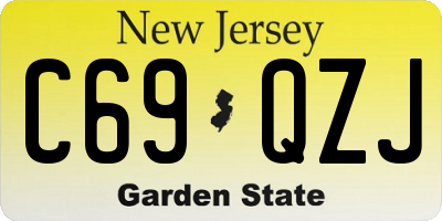 NJ license plate C69QZJ