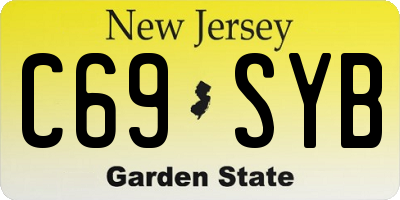 NJ license plate C69SYB