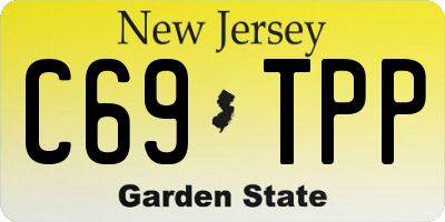 NJ license plate C69TPP