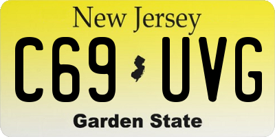 NJ license plate C69UVG
