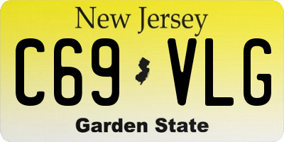NJ license plate C69VLG