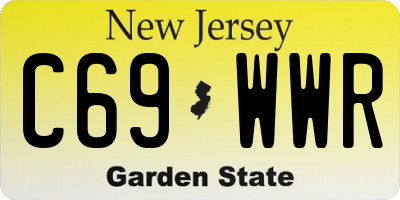 NJ license plate C69WWR