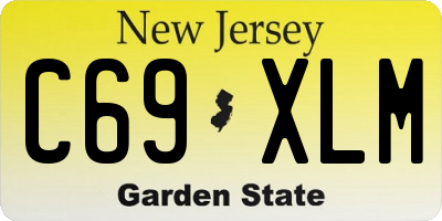 NJ license plate C69XLM