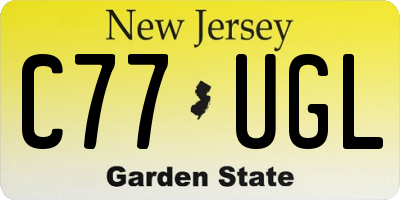 NJ license plate C77UGL