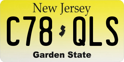 NJ license plate C78QLS