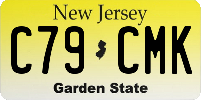 NJ license plate C79CMK