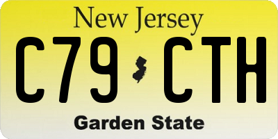 NJ license plate C79CTH