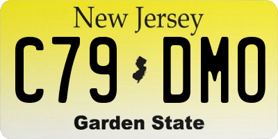 NJ license plate C79DMO
