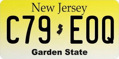 NJ license plate C79EOQ