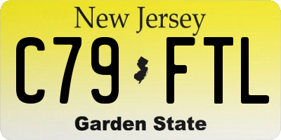 NJ license plate C79FTL