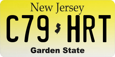 NJ license plate C79HRT