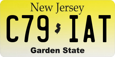 NJ license plate C79IAT