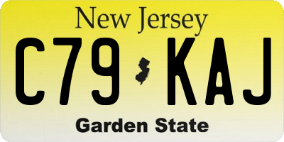 NJ license plate C79KAJ