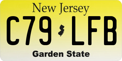 NJ license plate C79LFB
