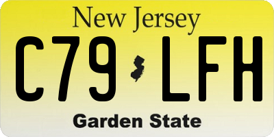 NJ license plate C79LFH