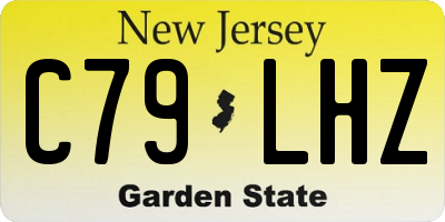 NJ license plate C79LHZ