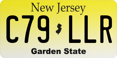 NJ license plate C79LLR