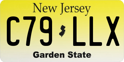NJ license plate C79LLX