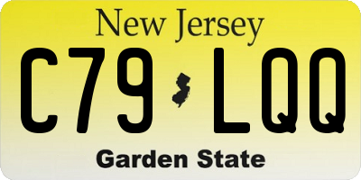 NJ license plate C79LQQ