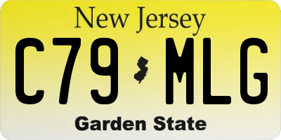 NJ license plate C79MLG