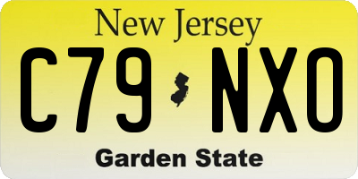 NJ license plate C79NXO
