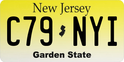 NJ license plate C79NYI