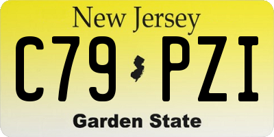 NJ license plate C79PZI