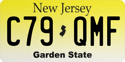 NJ license plate C79QMF