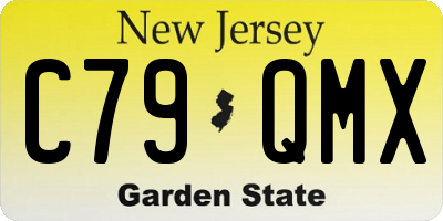 NJ license plate C79QMX