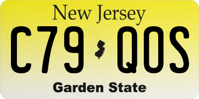 NJ license plate C79QOS
