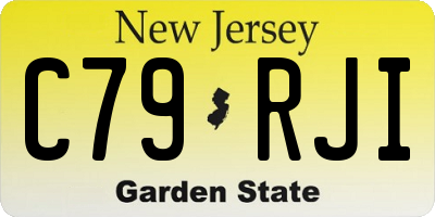 NJ license plate C79RJI
