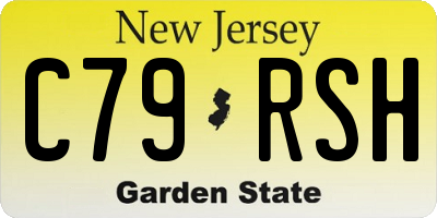 NJ license plate C79RSH