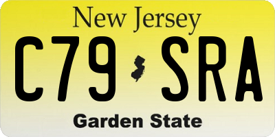 NJ license plate C79SRA