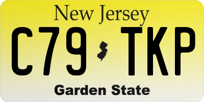 NJ license plate C79TKP
