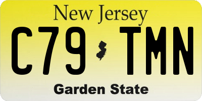 NJ license plate C79TMN
