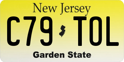 NJ license plate C79TOL