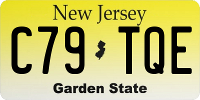 NJ license plate C79TQE
