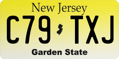 NJ license plate C79TXJ