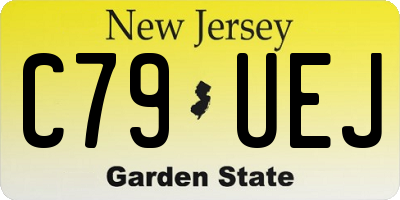 NJ license plate C79UEJ
