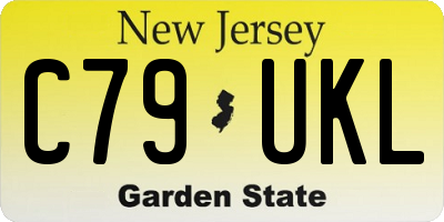 NJ license plate C79UKL