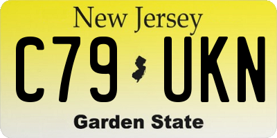 NJ license plate C79UKN