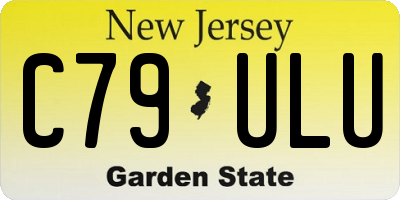 NJ license plate C79ULU