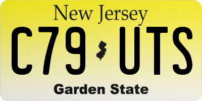 NJ license plate C79UTS