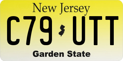 NJ license plate C79UTT