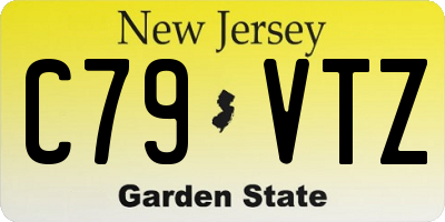 NJ license plate C79VTZ