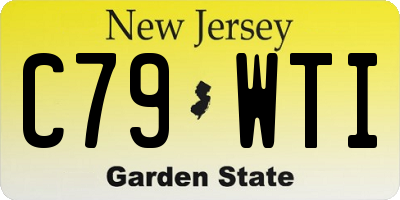 NJ license plate C79WTI